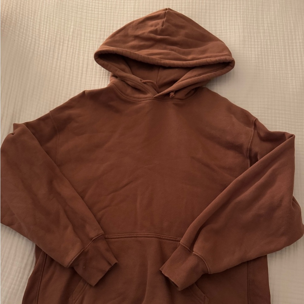 Tna tan boyfriend fleece hoodie size s